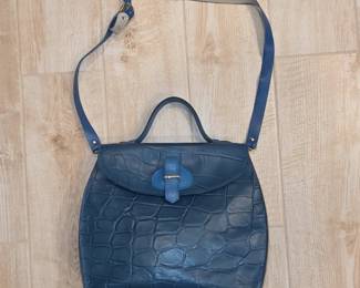 Bullocks Made in Italy Embossed Leather Handbag