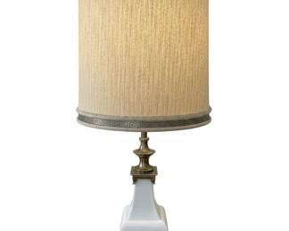 MidCentury Modern Stiffel Ceramic and Brass Table Lamp (Qty 2)