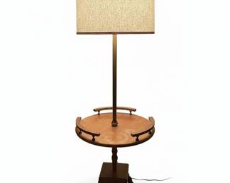 MidCentury Modern Floor Lamp with Integrated Table by Laurel Lamp Co (Qty 2)