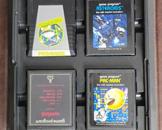 Atari Game Cartridge Lot Combat, PacMan, Asteroids, Frogger