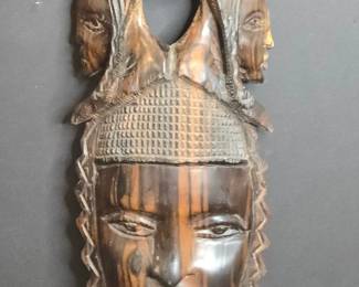 ThreeFace Ashanti Wooden Mask