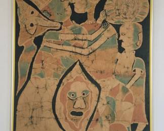 David J Osevwe OSHOGBO Batik Artwork