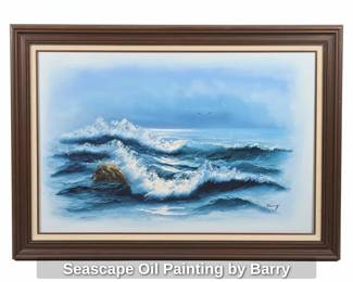 Seascape Oil Painting by Barry