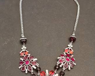 Monet Flower Cluster Necklace