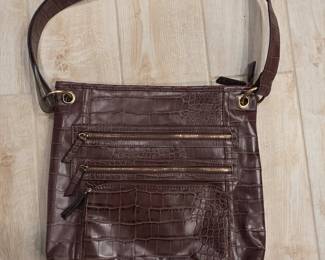 Bueno Croc Embossed Shoulder Bag