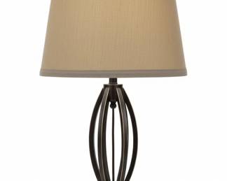 Transitional Style Table Lamp with Drum Shade