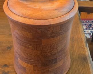 MidCentury Modern KMC Teak Ice Bucket with Lid