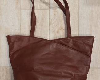 Brio Brown Leather Tote Bag