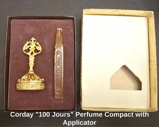 Corday Jours Perfume Compact with Applicator