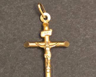 k Gold Crucifix Pendant