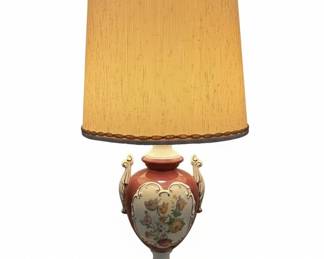 Vintage George and Martha Washington Porcelain Urn Table Lamp