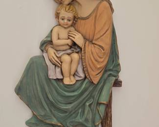 Madonna and Child Wall Plaque