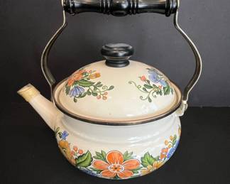 GailstynSutton Jardine Collection Enamelware Tea Kettle