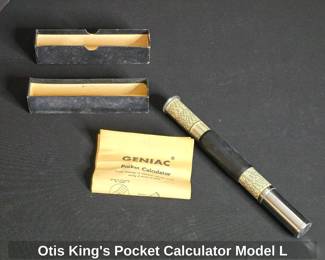 Otis Kings Pocket Calculator Model L