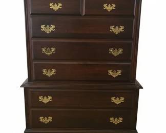Ethan Allen Georgian Court Cherry Traditional Style Tall Drawer Dresser