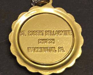 St. Robert Bellarmine Church Pendant Necklace second image