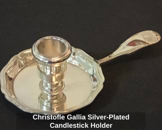 Christofle Gallia SilverPlated Candlestick Holder
