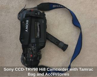 Sony CCDTRV Hi Camcorder with Tamrac Bag and Accessories