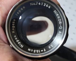 NIKKORQ Auto .cm f or . Telephoto Lens
