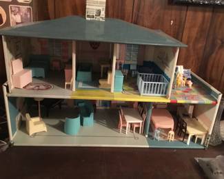 1950 dollhouse complete with original furniture