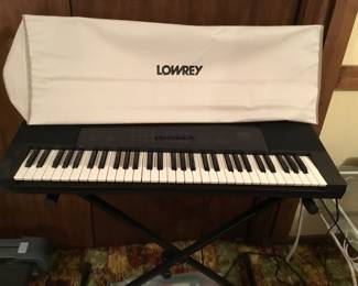 Keyboard with stand and books