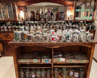 LOTS OF STEINS!!!--- MOSTLY BUDWIESER