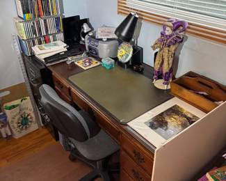 first floor down hallway bedroom at the end of the hall on left