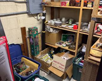 basement to the left then straight back area