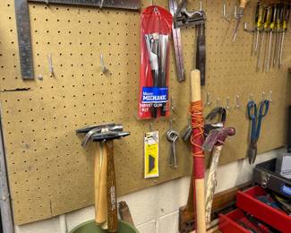 basement to the left then tool room on the right.