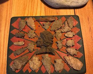 at bottom of basement stairs