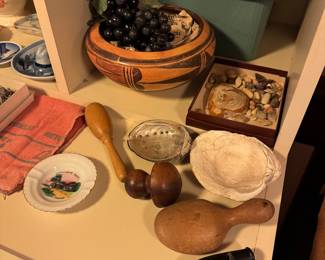 bottom of basement stairs on ledge