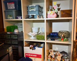 bottom of basement stairs