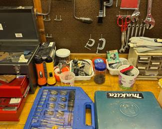 basement to the left then tool room on the right.