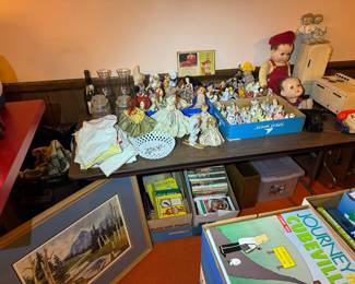 basement to the right straight back table