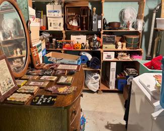 basement to the left straight back to the left