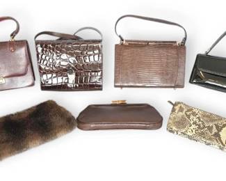 Assortment of Womens ClutchStyle Purses