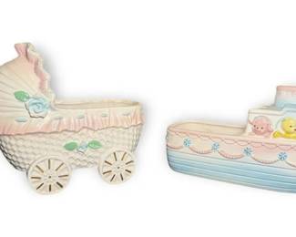 Napcoware Ceramic Baby Themed Planters