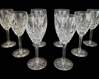 8 Waterford Crystal 6.25 Wine Glasses