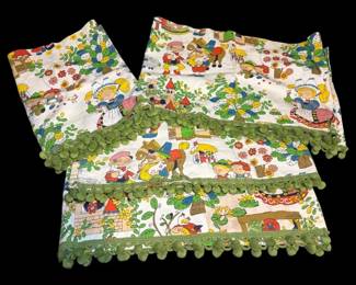 Vintage Grimms Fairy Tale Patterned Curtains