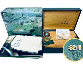 Rolex Oyster Watch Links, Box, Cards
