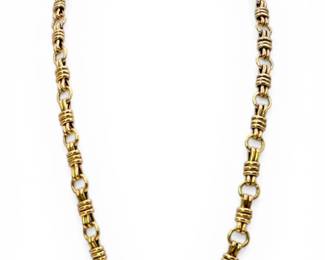 14k Gold 18 Chain Link Necklace 15.4g Total