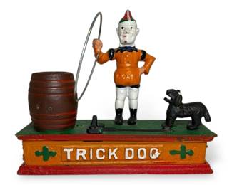 Cast Iron Trick Dog Mechanical Bank