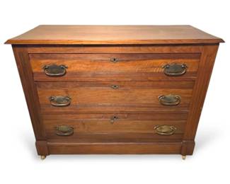 Antique Oak 3Drawer Chest