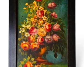 1887 Floral Oil Painting