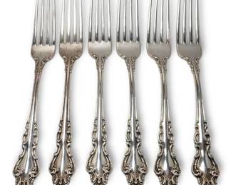Reed Barton Sterling Silver 7.5 Spanish Baroque Dinner Forks 385g Total