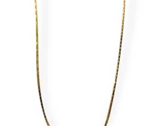 14k Straight Link Chan Gold Necklace 7g Total