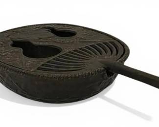 Chinese Cast Iron Teapot Warmer Incense Burner