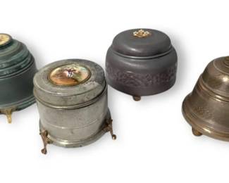 Antique Musical Powder Boxes