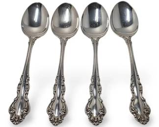 Reed Barton Sterling Silver 6.75 Spanish Baroque Dinner Spoons 198g Total