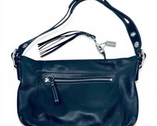 Coach Black Leather Shoulder Bag